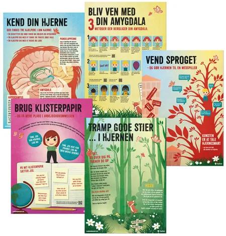 Plakater til Hjernesmart pædagogik af Anette Prehn