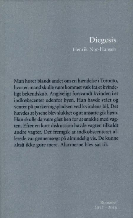 Diegesis af Henrik Nor-Hansen