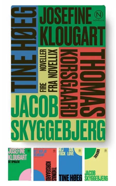 Gaveæske med fire noveller af Klougart, Korsgaard, Høeg & Skyggebjerg af Josefine Klougart