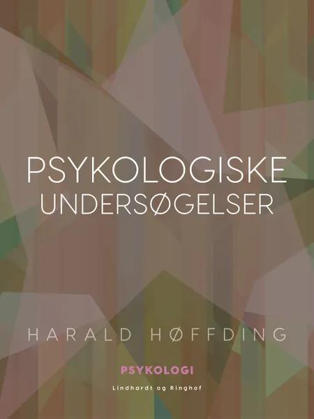 Psykologiske undersøgelser af Harald Høffding