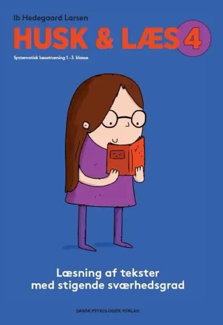 HUSK & LÆS 4 - Læsning af tekster med stigende sværhedsgrad * PAKKET A 5 STK. * af Ib Hedegaard Larsen