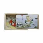 Billy 4 træpuslespil i trææske af Hjelm Förlag