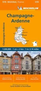 Michelin France blad 515: Champagne - Ardennes