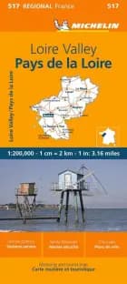 Michelin France blad 517: Loire Valley - Pays de la Loire