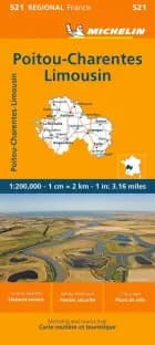 Michelin France blad 521: Poitou-Charentes Limousin