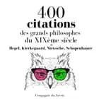 400 citations des grands philosophes du XIXème siècle af Arthur Schopenhauer, Friedrich Nietzsche, Søren Kierkegaard og Georg Wilhelm Friedrich Hegel