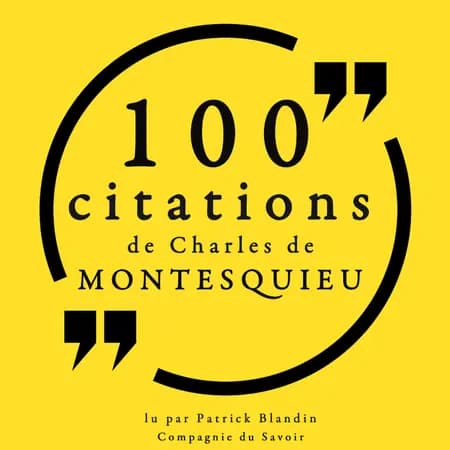100 citations de Charles de Montesquieu af Montesquieu