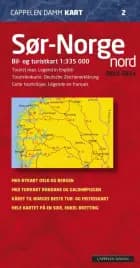 Sør-Norge nord 2023-2024 : bil- og turistkart = tourist map = Touristenkarte = Carte touristique