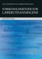 Forskningsmetode for lærerutdanningene