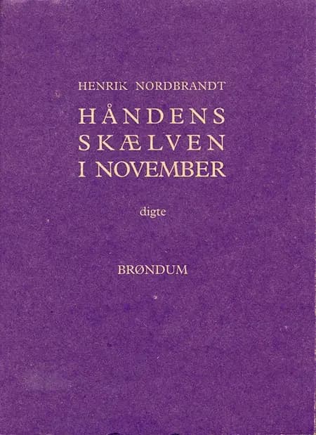 Håndens skælven i november af Henrik Nordbrandt