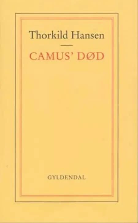 Camus´ død af Thorkild Hansen