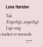 Fire samlinger af Lone Hørslev