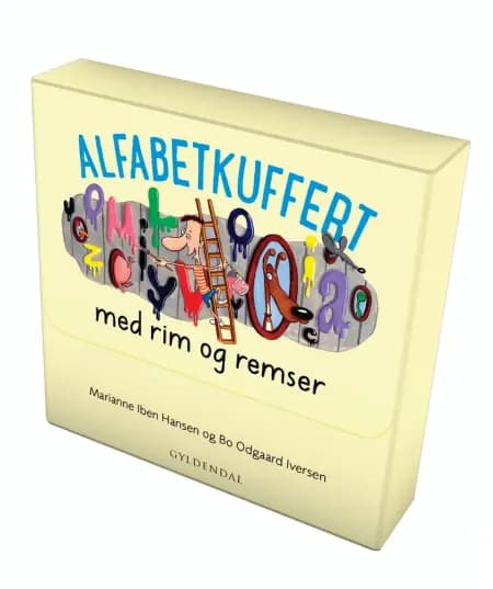 Alfabetkuffert med rim og remser af Marianne Iben Hansen