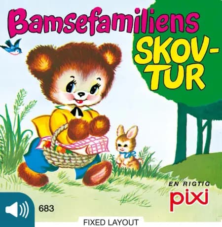 Bamsefamiliens skovtur af Pixi