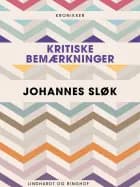 Kritiske bemærkninger af Johannes Sløk