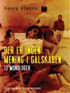 Der er ingen mening i galskaben: 13 monologer af Georg Gjedde