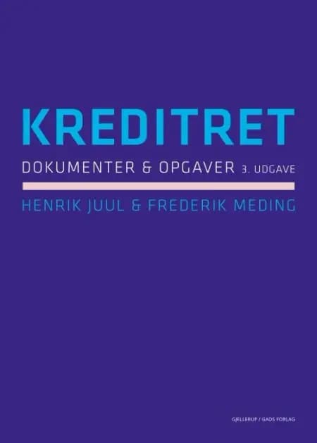 Kreditret - dokumenter og opgaver af Frederik Meding
