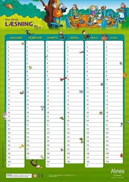 Den første læsning, Magnetkalender