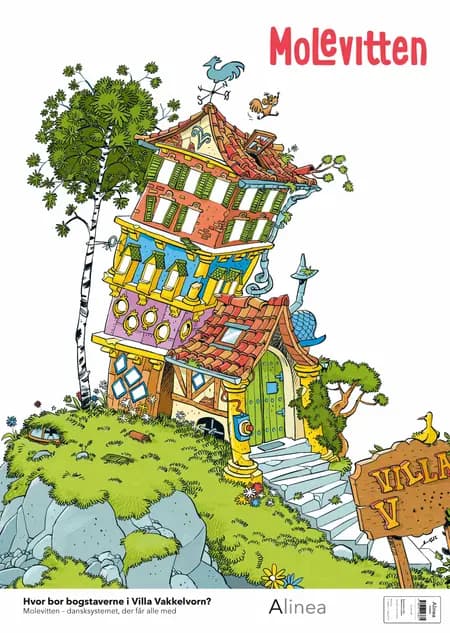 Molevitten, 0. kl., Villa Vakkelvorn plakat af Ingen forfatter