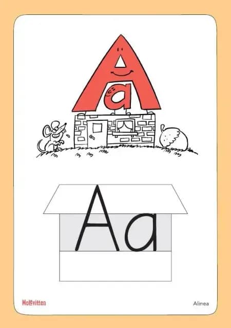 Molevitten, bogstavkort af Pernille Frost