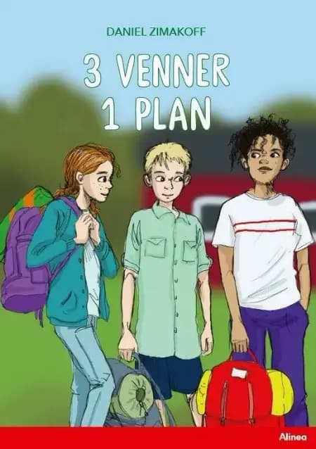 3 venner, 1 plan, Rød Læseklub af Daniel Zimakoff