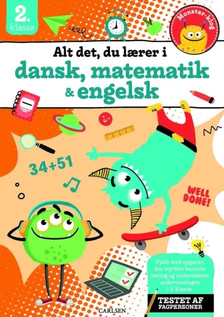 Alt det, du lærer i dansk, matematik & engelsk - 2. klasse