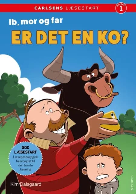 Carlsens Læsestart: Ib, mor og far - Er det en ko? af Kim Dalsgaard