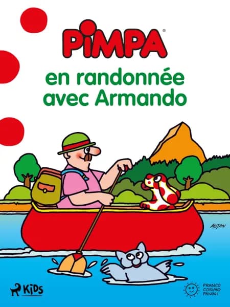 Pimpa en randonnée avec Armando af Altan