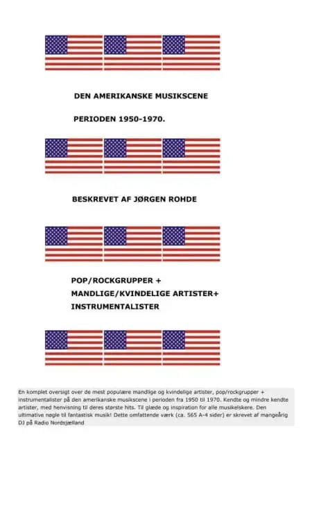 Amerikansk musikscene 1950-1970 af Jørgen Rohde