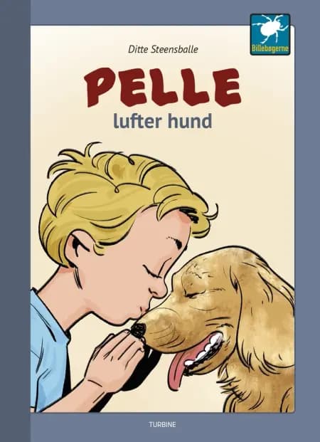 Pelle lufter hund af Ditte Steensballe