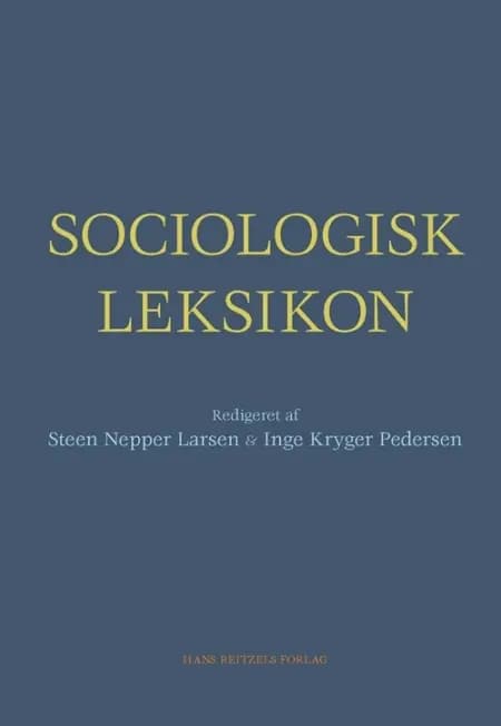 Sociologisk leksikon af Inge Kryger Pedersen