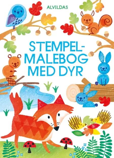 Alvildas stempel-malebog med dyr af Fiona Watt