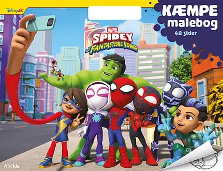 Marvel - Spidey - Skriv og visk ud (papbog med ikke-permanent pen)