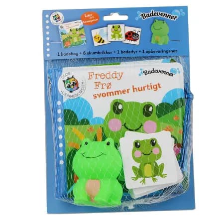 Badevenner - Freddy Frø svømmer hurtigt af Globe