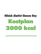 Kostplan 2000 kcal af Simone Bay