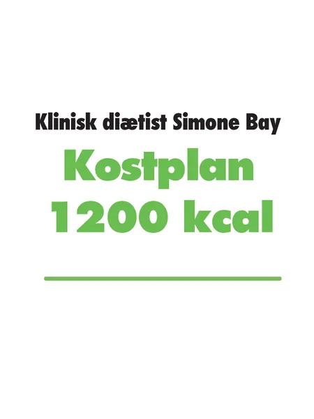 Kostplan 1200 kcal af Simone Bay