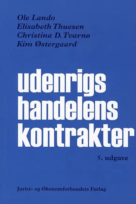 Udenrigshandelens kontrakter af Ole Lando
