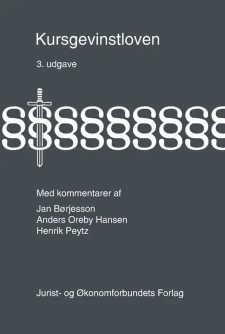 Kursgevinstloven med kommentarer af Henrik Peytz