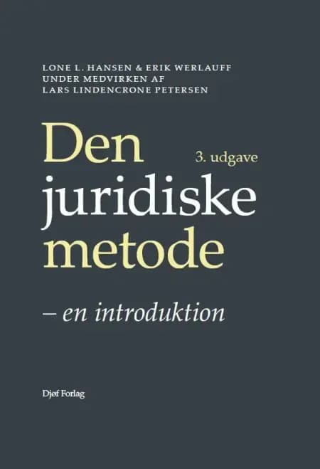 Den juridiske metode af Erik Werlauff