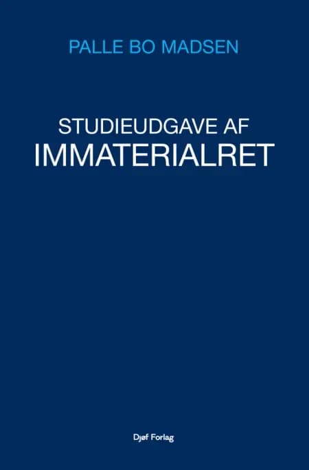 Studieudgave af Immaterialret af Palle Bo Madsen