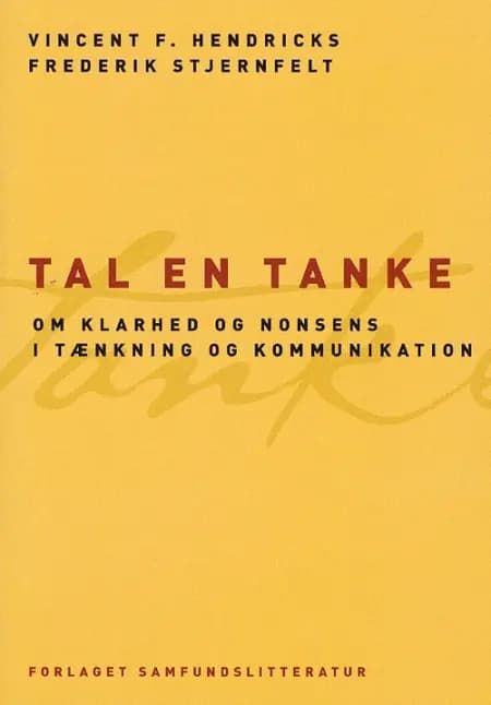 Tal en tanke af Frederik Stjernfelt