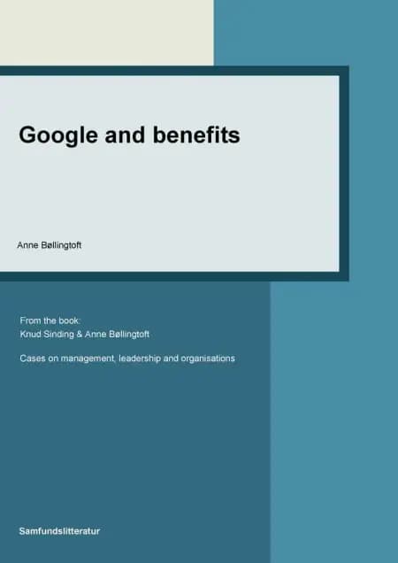 Google and benefits af Anne Bøllingtoft