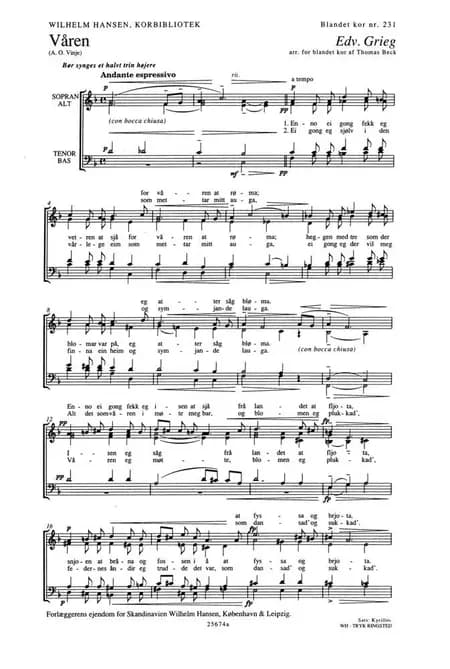 Våren af Edvard Grieg