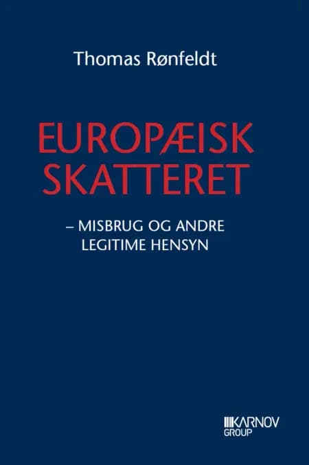 Europæisk skatteret af Thomas Rønfeldt