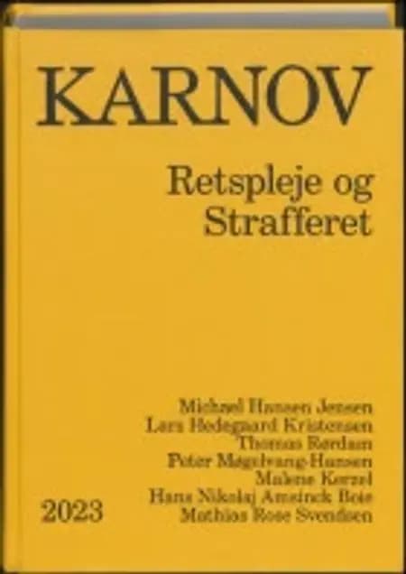Karnovs Retspleje og Strafferet 2023