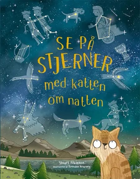 Se på stjerner med katten om natten af Stuart Atkinson