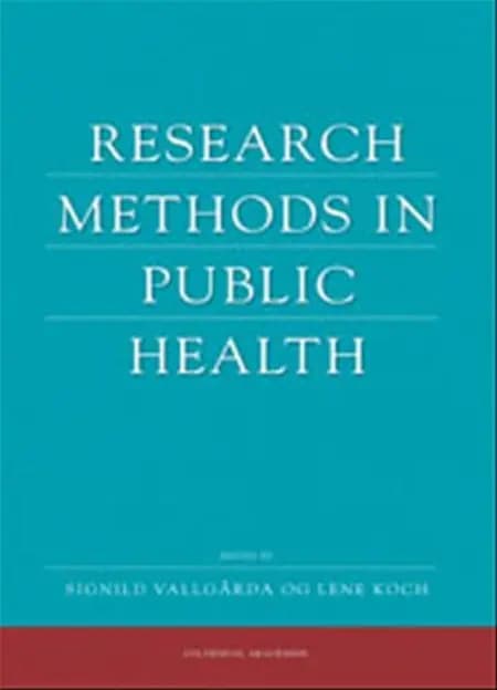 Research Methods in Public Health af Signild Vallgårda
