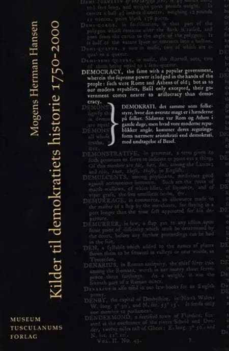 Kilder til demokratiets historie 1750-2000 af M. Herman Hansen