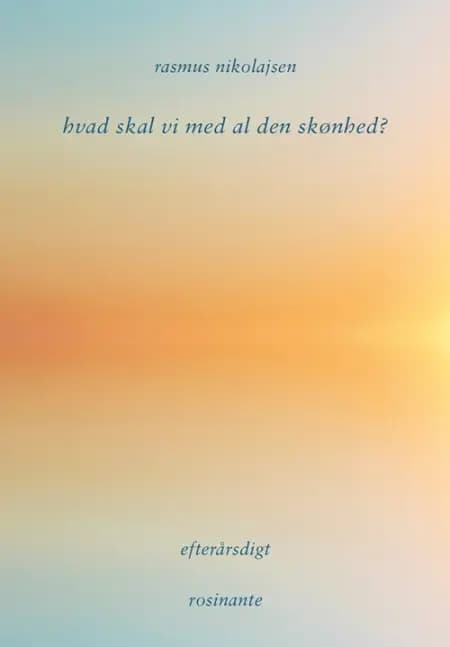 hvad skal vi med al den skønhed? af Rasmus Nikolajsen
