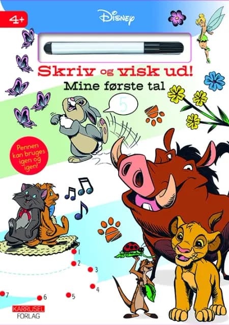 Disney - Skriv og visk ud - Mine første tal